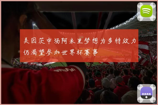 美因茨中场阿米里梦想为多特效力仍渴望参加世界杯赛事