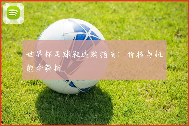 世界杯足球鞋选购指南:价格与性能全解析
