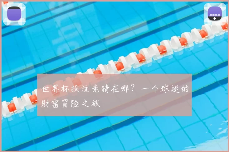 世界杯投注竞猜在哪？一个球迷的财富冒险之旅